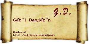 Gál Damján névjegykártya